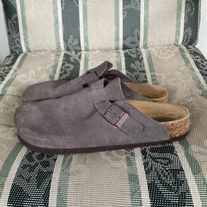 birkenstock boston clog dark grey - size 11